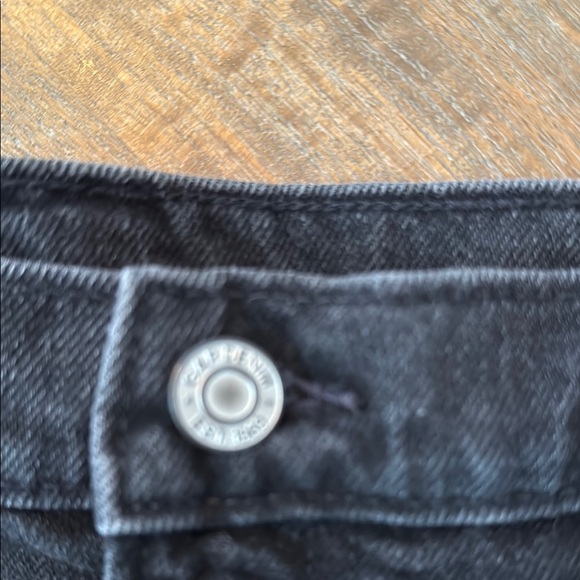 GAP Black Jean Shorts Size 10 - Picture 3 of 6